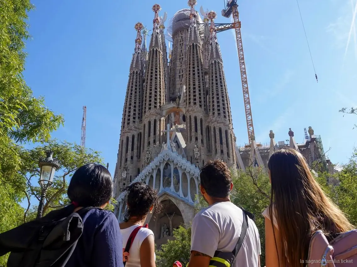 Uitzicht tijdens de Sagrada Familia tour met torentoegang