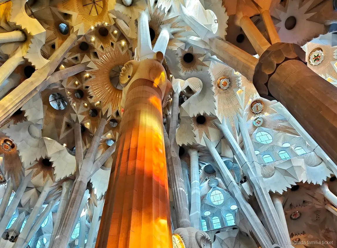 Dettaglio di facciata esaminato durante la visita privata con architetto alla Sagrada Familia